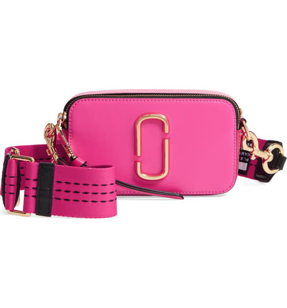 Marc Jacobs Snapshot Crossbody Bag In Pink Multi ModeSens