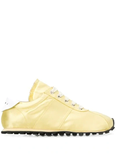 Marni Low Top Sneakers In Yellow