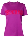 Alberta Ferretti French Kiss Print T-shirt - Purple