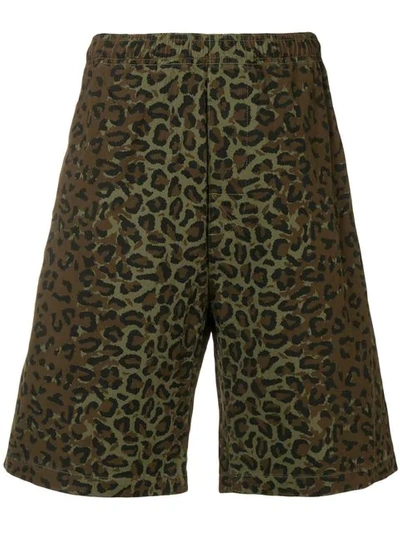 Stussy Camouflage Print Shorts In Green