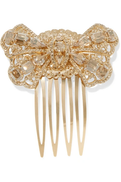 Dolce & Gabbana Gold-tone Crystal Hair Slide