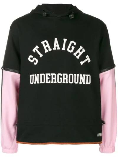 Upww 'straight Underground' Kapuzenpullover In Black