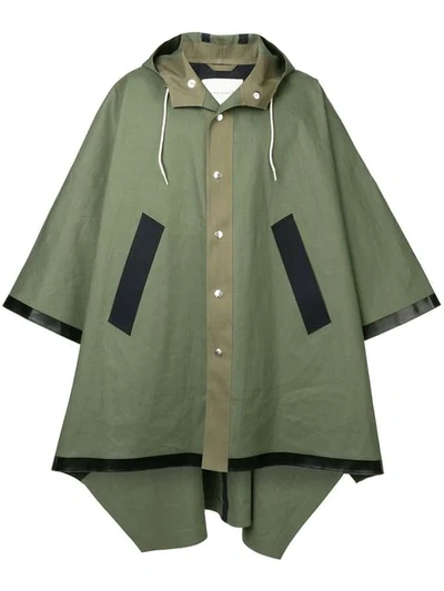 Mackintosh Hooded Parka Coat In Green