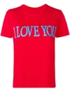 Alberta Ferretti I Love You T-shirt - Red