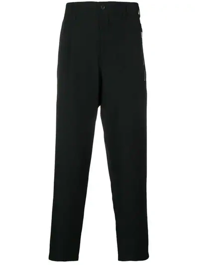 Yohji Yamamoto High Waisted Multi-pocket Trousers In Black
