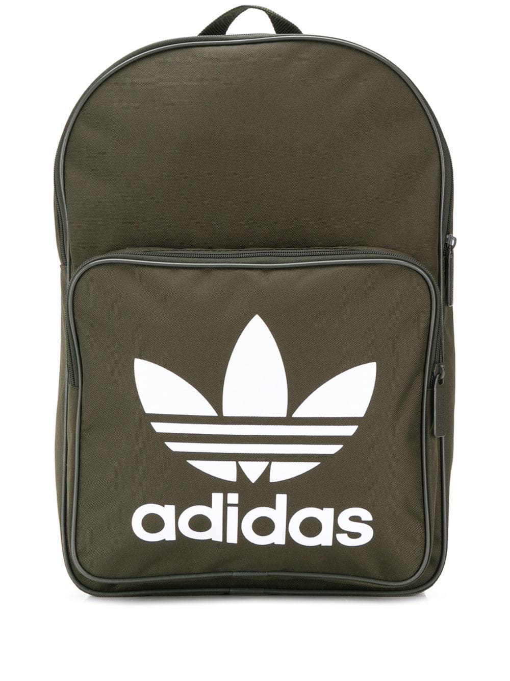 Adidas Classic Trefoil Backpack Green in Verde Militare Bianco Adidas Classic Trefoil Backpack Green in Verde Militare Bianco
