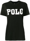 Polo Ralph Lauren Logo Print T-shirt In Black