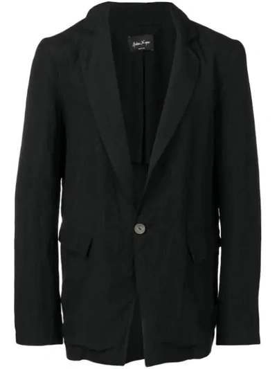 Andrea Ya'aqov Crinkle Style Blazer In Black