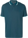 Woolrich Logo Polo Shirt In Blue