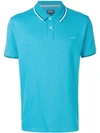 Woolrich Logo Embroidered Polo Shirt In Blue