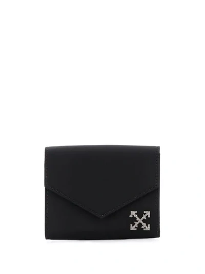 Off-white Sculpture Black Grained Leather Wallet