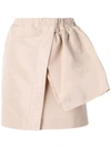 N°21 Asymmetric Mini Skirt In Rosa
