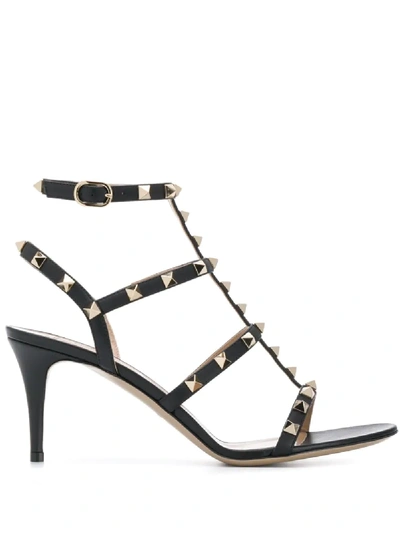 Valentino Garavani Valentino  'rockstud' Sandalen - Schwarz In Black