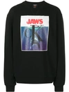 Calvin Klein 205w39nyc 'jaws' Sweatshirt Mit Logo In Black