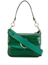 Chloé C Double Shoulder Bag In Green