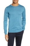 John Smedley Crewneck Sweater In Dewdrop Blue
