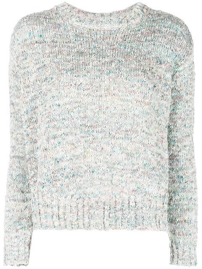 Adam Lippes Textured Crewneck Sweater In Multicolour