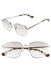 Kate Spade Kiylah 53mm Square Sunglasses In Silver/ Grey