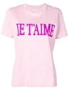Alberta Ferretti 'je T'aime' Printed T-shirt - Pink