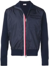 Moncler Zip Front Bomber Jacket In 785 Blue