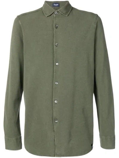 Drumohr Plain Shirt In Green