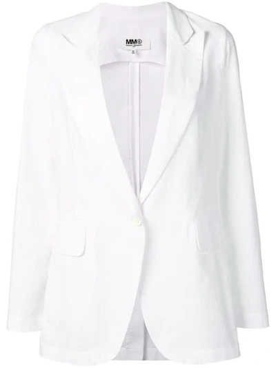 Mm6 Maison Margiela Single-breasted Blazer - 白色 In White