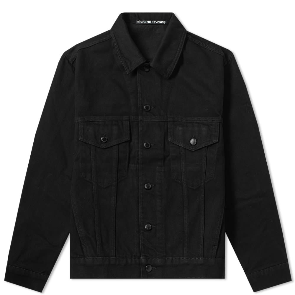 Alexander Wang Denim Jacket In Black | ModeSens