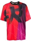 Y-3 Logo-print Football T-shirt In Red