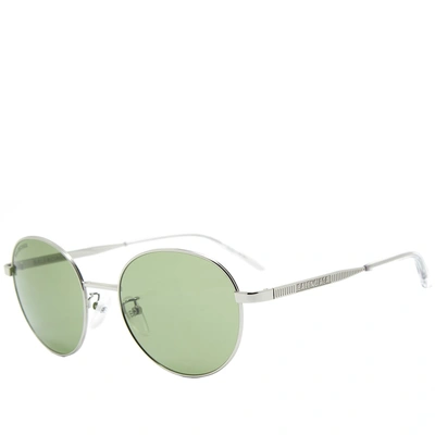 Balenciaga Round Sunglasses In Silver