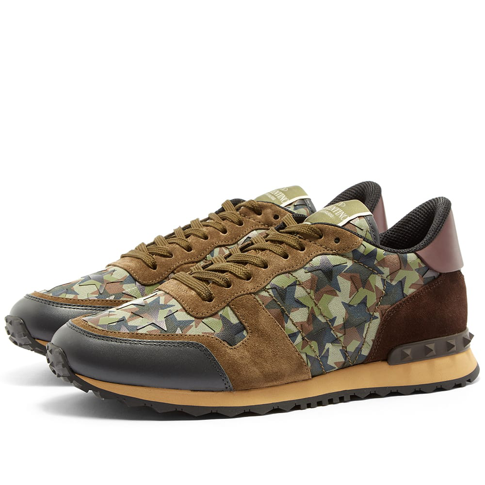 valentino rockrunner star sneakers