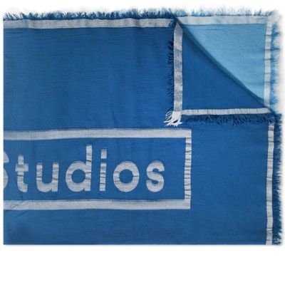Acne Studios Vinnie Large Throw Scarf In Blue