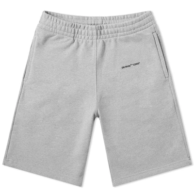 Off-white Sweat Short In Grey