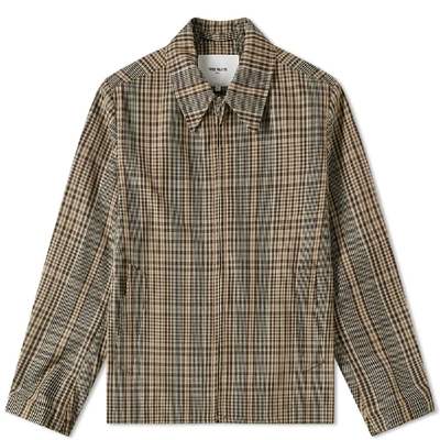 Norse Projects Elliot Compact Twill Check In Neutrals