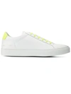 Common Projects Contrast Lace-up Sneakers In White,yellow