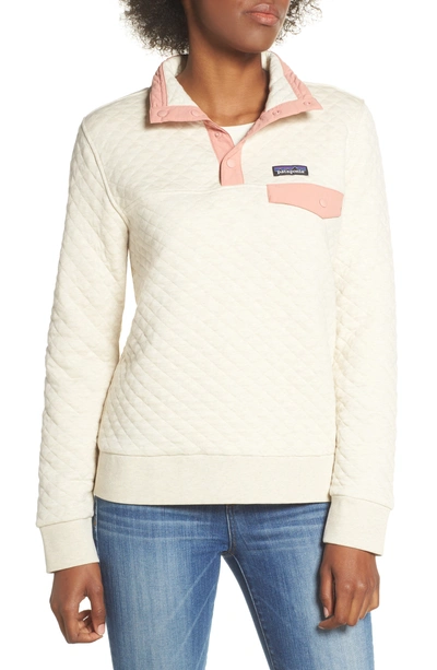 Patagonia Snap-t Quilted Pullover In Pelican