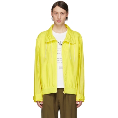Kenzo Yellow Polyamide Outerwear Jacket