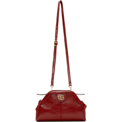 Gucci Red Linea Shoulder Bag In 6438 Romant
