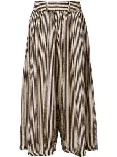 Mes Demoiselles Stripped Barnet Trousers In Black