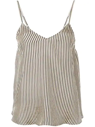 Mes Demoiselles Striped Camisole Top In Black