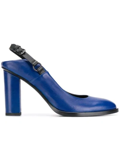 A.f.vandevorst Block Heel Pumps In Blue