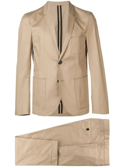 Neil Barrett Two-piece Suit In Brown