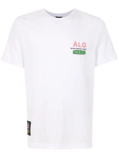 Àlg Camiseta American Style Sport  + Pakalolo In White