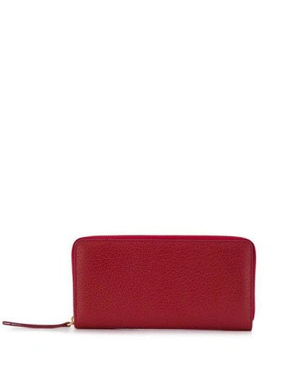 Maison Margiela Classic Continental Wallet In Red