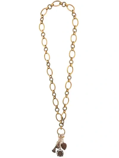 Dolce & Gabbana Chain Pendant Necklace In Gold