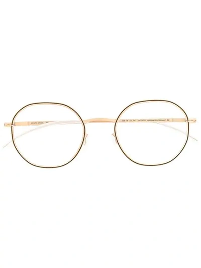 Mykita Round Glasses In Neutrals