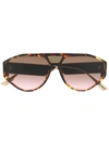 Dior Clan1 Aviator-frame Sunglasses In Brown