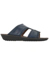 Tod's Logo Open-toe Sandals In Blue