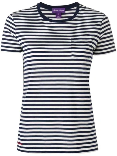 Polo Ralph Lauren Sailor Striped T-shirt In Navy