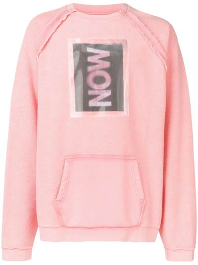 Maison Margiela Coral Now Knit Sweater In Pink