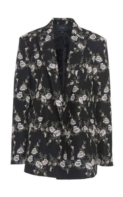 Giambattista Valli Embroidered Virgin Wool Blazer In Floral